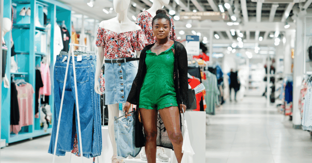 Pepkor & Reliability Business Article African lady clothing shopping
