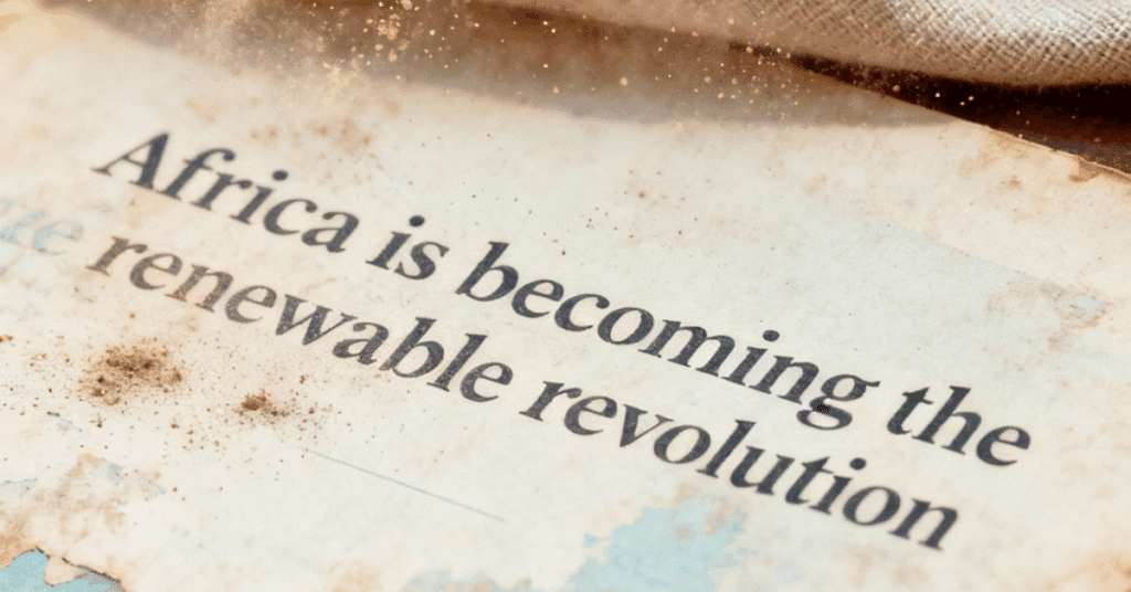 African Legacy News - Africa is accelerating a clean-energy shift that could redefine its economic future. (1)