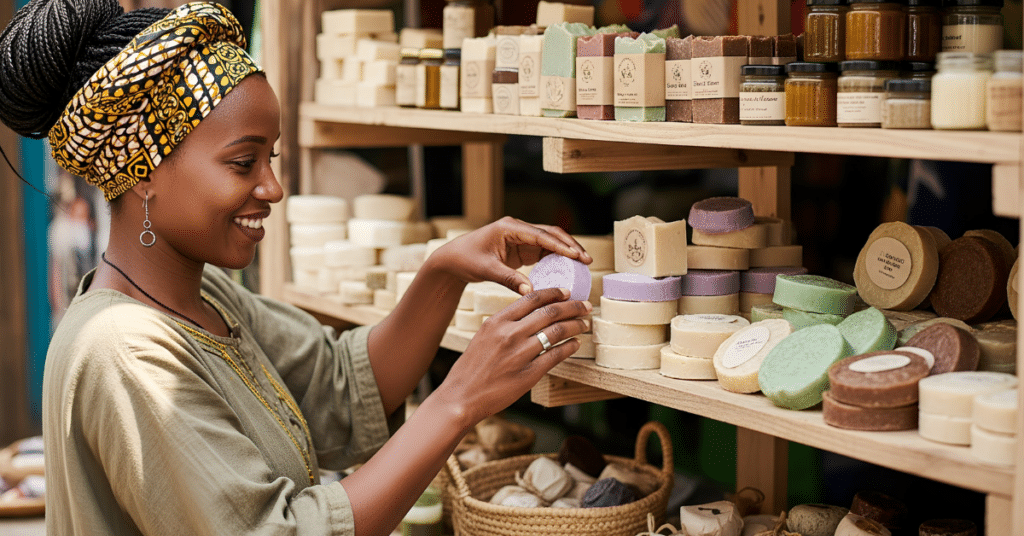 African entrepreneurs preparing shipments for cross-border trade under AfCFTA, boosting intra-African commerce.